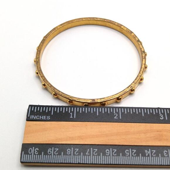 Kate Spade New York Gold Plated Knob Bangle Bracelet - Picture 6 of 6